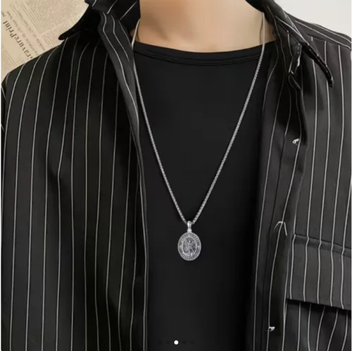 Archangel Saint Michael Pendant Necklace