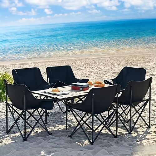 Campsite tables and chairs