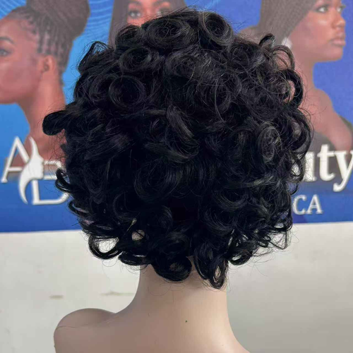 Peruca Cacheada Definida Cabelo Humano Volume Alto Natural