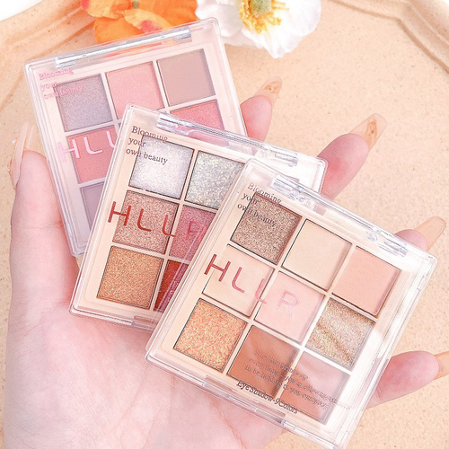 Paleta de sombras 9 cores multiuso matte brilho para contorno facial
