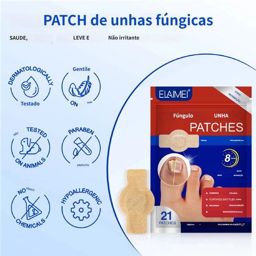 Reparação noturna de 8 horas para manchas de fungos nas unhas.