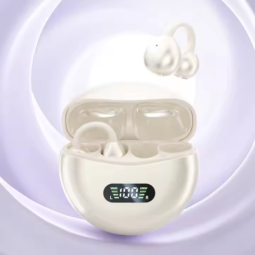 M79 Fashion Accessories Wireless Earphones OWS Open Listening Ear Clip Earbuds with Noise Cancelling Calls and Hi-Res Audio