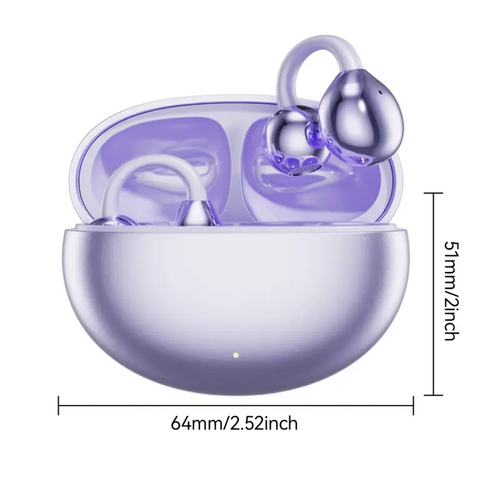 🔥Buy 1 Get 1 Free🔥 Ear Clip Headphones, Wireless Earbuds the Over Ear Buds Earphones Built-in Mic with Ear Hooks, 36H Playtime