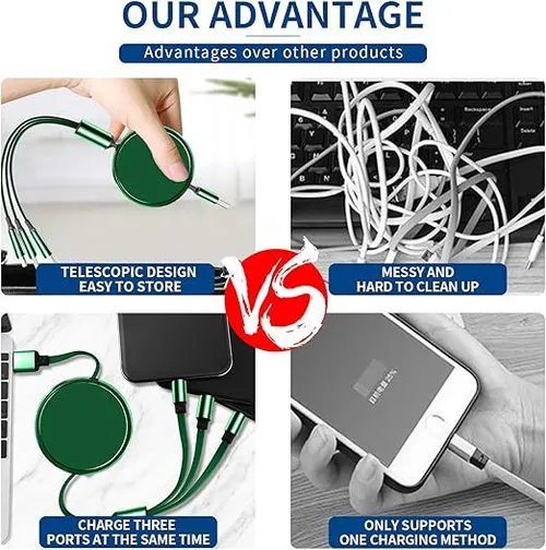 🚗🚚 convenient three-in-one cell phone fast charger🔋