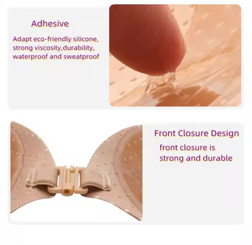 Black C size bra for Women Strapless Bras for Women Hot Sex Adhesive Plus Size Cotton Sexy Invisible Backless Cup Sticky Bra