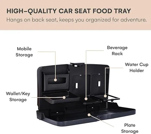 🔥Today 50% off🔥Multifunctional Car Back Seat Folding Tray