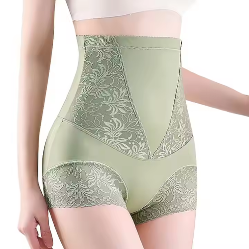 Buy One Get One Free！Lace High Waist Waist Slimming Panties Women's Hip Lift Post-natal Repair Unrolled Pants