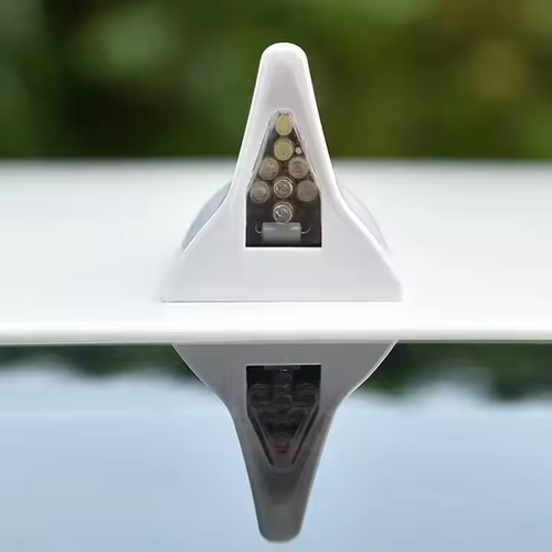 Shark Fin Antenna Decorative Light Solar Powered Car Decorative Lights Solar Shark Fin Car Styling Automobile Exterior Decor