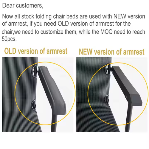 Lightweight Outdoor Reclining Folding Lounge Chair Garden Chaise Longue Camping Folding Bed