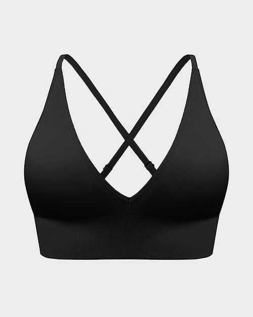 Deep V Wireless Sports Bra(2 Pack)