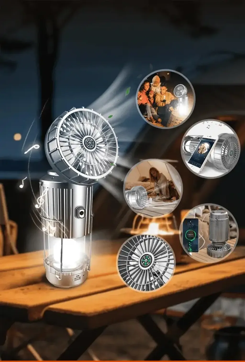 🔥🎁Hot Sale 49% OFF🎁🔥5-In-1 Portable LED Camping Lantern With Fan