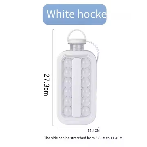 Portable Ice Cube Tray for Water Bottle Cooling Popsicle Cube Mold with Lid for Making Popsicles Ice Cream Hockey Maker Tool