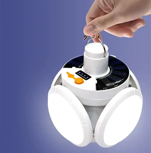 Solar Charging Camping Light Multifunctional Portable Rechargeable Pold Light