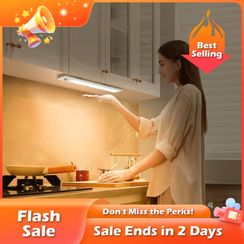 💥 Last Day Promotion!💥🔥LED Rechargeable Motion Sensor Under Cabinet Lights