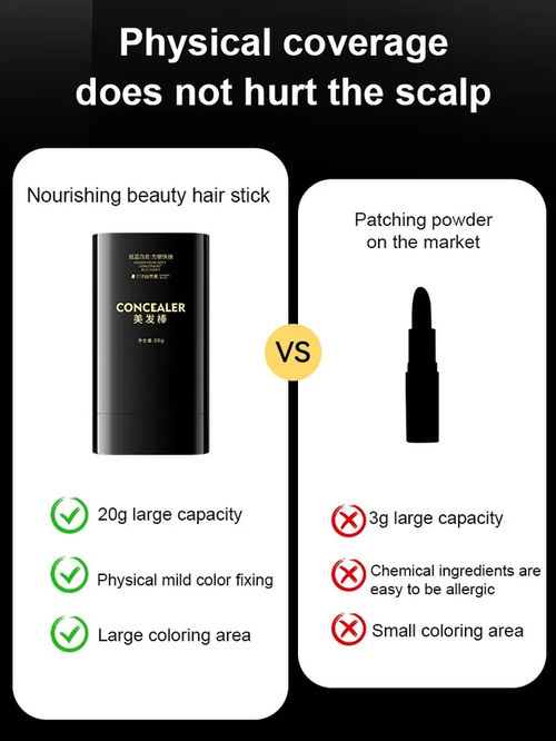 👍 Coloring in 10 seconds👍High Quality Gentle and Non Damaging to the Scalp Quick Color Repair Natural and Dense Non Sticky Temporary Hair Dye Stick