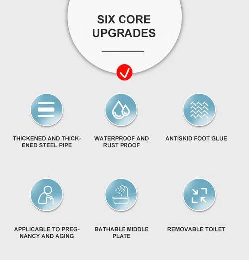 Fold-able Portable Bedpan Chair Elderly Nursing Folding Toilet Commode Chair