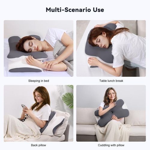 Ergonomic Butterfly Memory Foam Pillow – Slow Rebound, Zero Pressure, Neck Support, Hotel-Quality Comfort