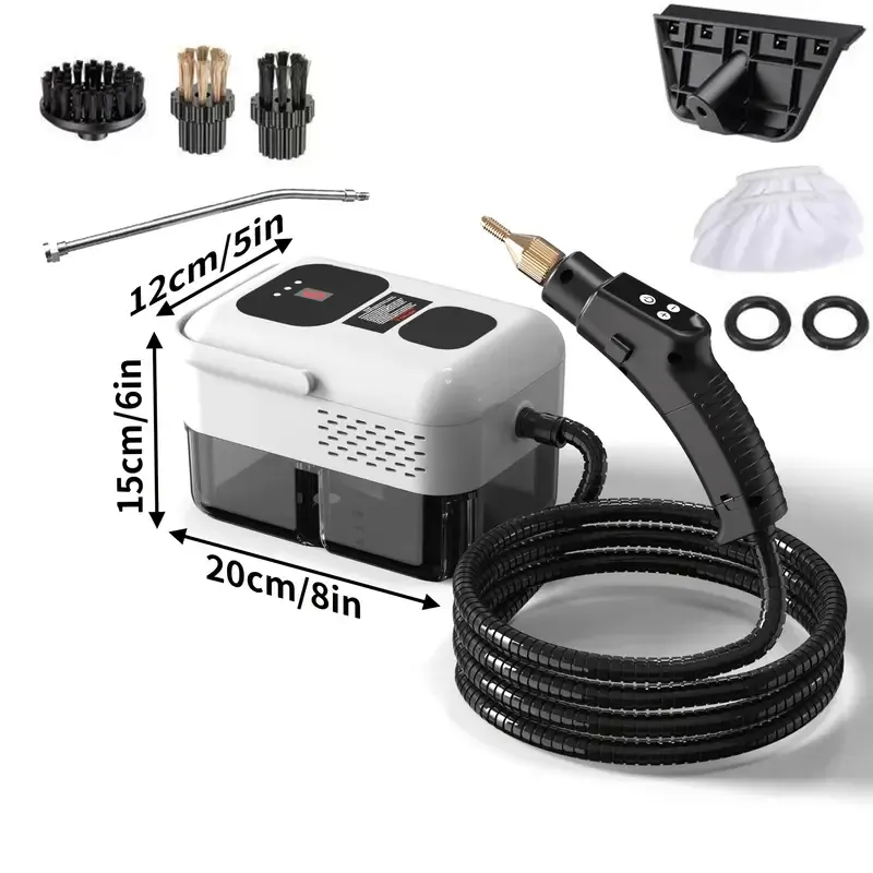 High-pressure steam cleaner, household steam cleaner handheld, suitable for kitchen fumes, sofas, small air conditioners, washing machines