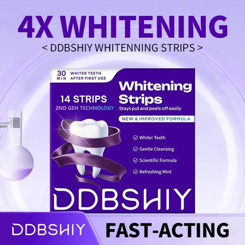DDBSHIY Purple Teeth Whitening Strips  Whitening Sessions Non Sensitive Teeth Whitening