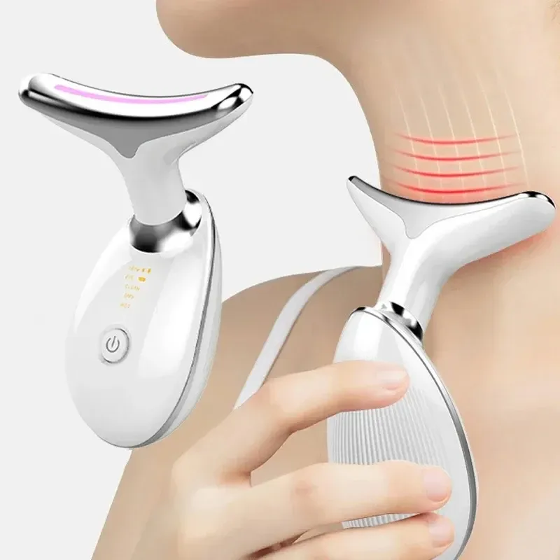 Máquina facial elevador de pescoço instrumento de beleza anti-rugas massageador facial rejuvenescimento fino duplo queixo vibrador