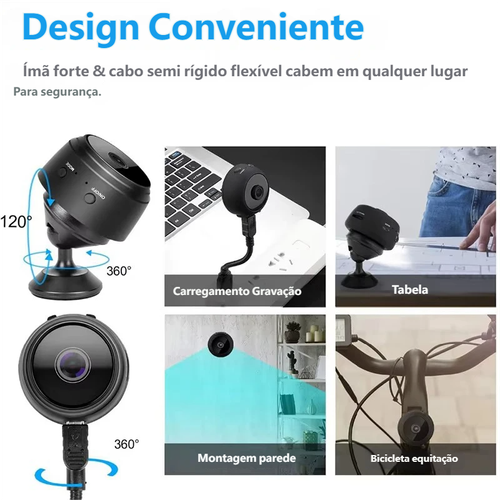 A9 mini câmera WiFi 1080P câmera de segurança de rede magnética vídeo smart home mini câmera visão noturna