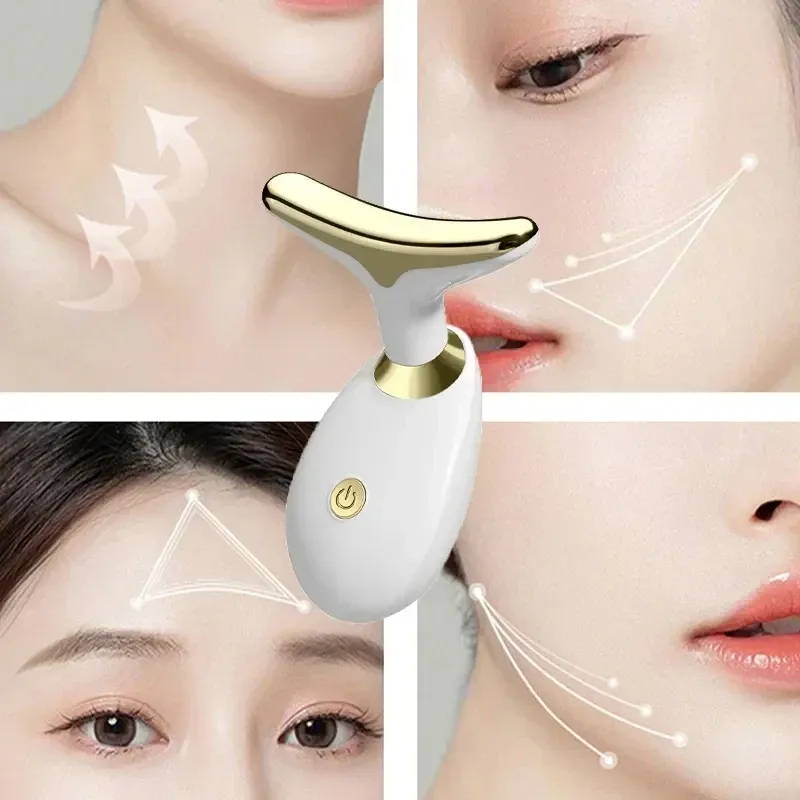 Máquina facial elevador de pescoço instrumento de beleza anti-rugas massageador facial rejuvenescimento fino duplo queixo vibrador