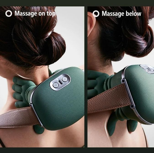 Shoulder Massager Electric Cervical Massager Bionic Hand Heating Wireless Portable 3D Kneading Massage for Neck Shoulders & Hands Unisex Lightweight & Adjustable Speed Settings