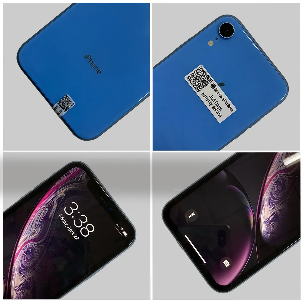 Original Apple iPhone XR 6.1 RAM 3GB ROM 64GB 128GB 256GB Smartphone A12 Bionic 4G LTE Hexa Core IOS Face ID NFC Cell Phone