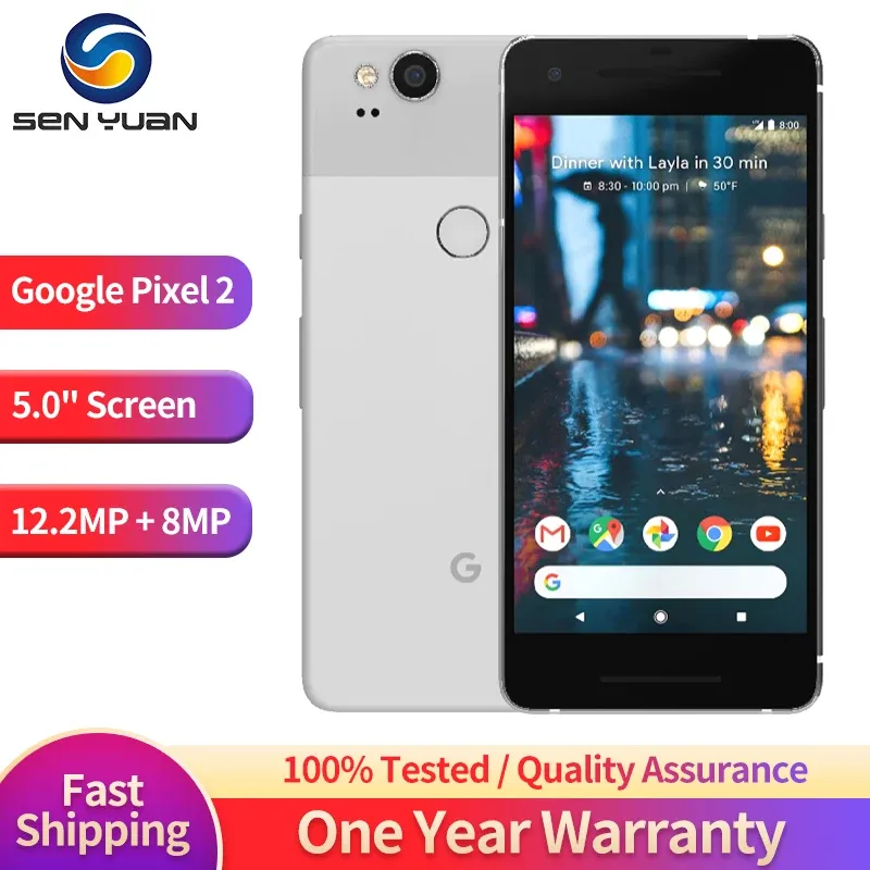 Original Google Pixel 2 pixel 2xl 5.0'' inch Octa Core 4G LTE Android 2XL cellphone 4GB RAM 64GB 128GB ROM 2 XL smartphone