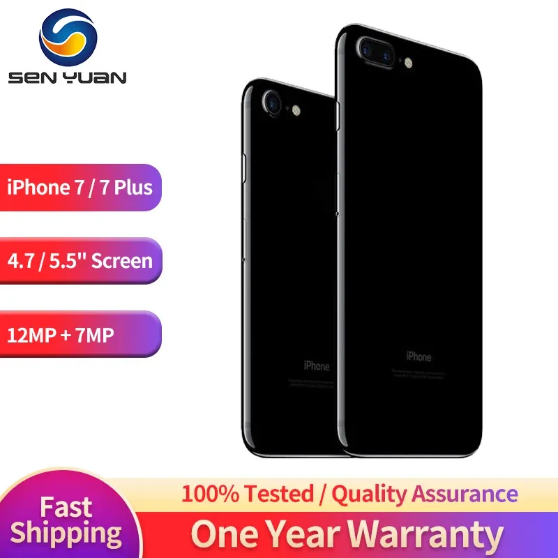 Original Apple iPhone 7   iPhone 7 Plus 4G LTE Mobile Phone 32GB 128GB 256GB ROM 4.7 5.5 12MP Fingerprint Unlocked CellPhone