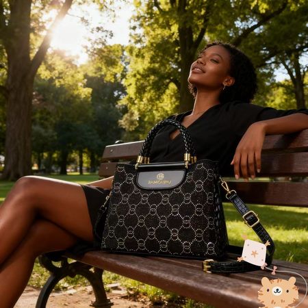 👨‍🔧Bolsa de senhora luxuosa com 3 compartimentos e alça de ombro👜