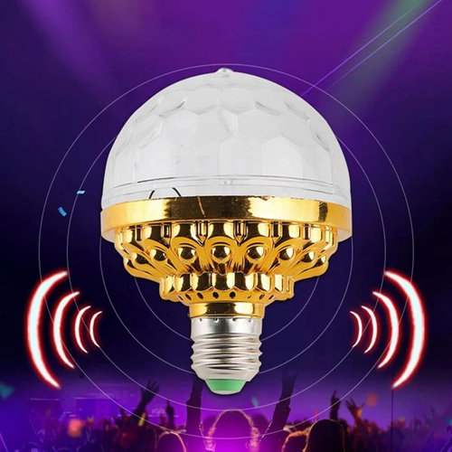 Luz giratória colorida de bola de discoteca