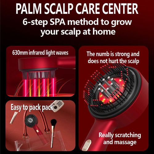Infrared massage comb