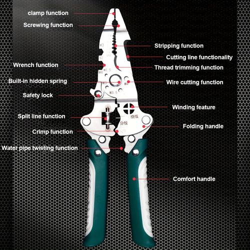 Multi functional folding pliers