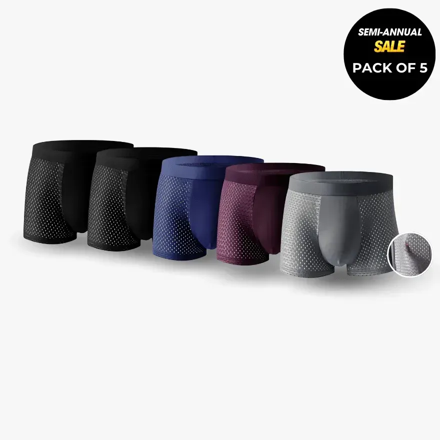 🔥Last Day 49% OFF  BAMBOO FIBRE BOXER SHORTS - FOR ALL-DAY COMFORT😍(Four pieces in one box)🔥
