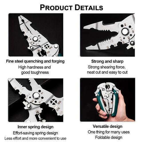 Multi functional folding pliers