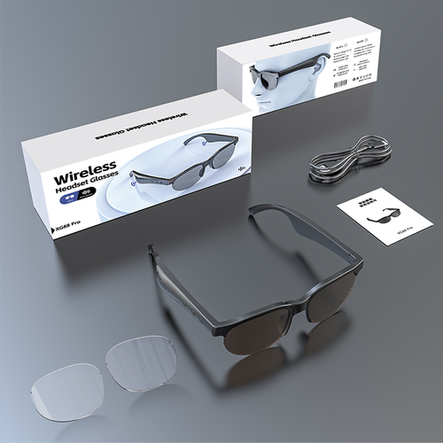 Waterproof AI Translation Smart Sunglasses Wireless Bluetooth Outdoor Sports Goggles Headphones Wearable AI Smart Glasses