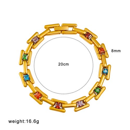 High-Quality Fashion Gold Plated Titanium Stainless Steel Chrome Chain Diamond Necklace Set for Women and Girls