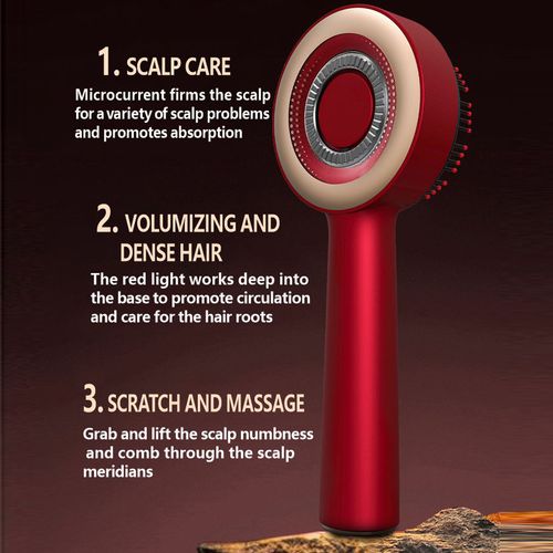 Infrared massage comb