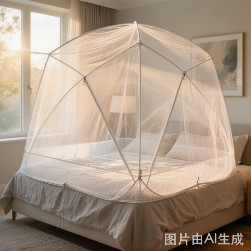 Foldable Pop-Up Mosquito Net Tent - Instant Setup Bed Canopy