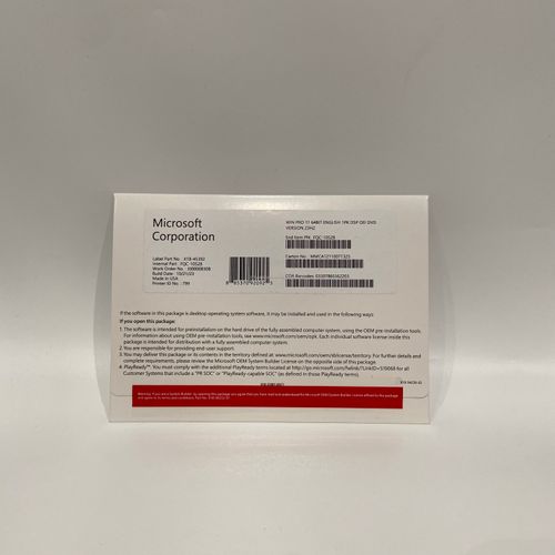 Windows 11 Pro DVD Pack Full Package Internet License 100% Activation Online Globally High Quality 6 Months Warranty in Stock