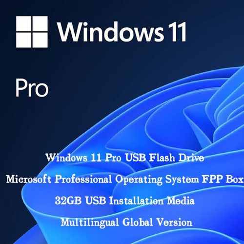 Brand-new, Genuine Multi-language Windows 11 Pro and Home USB, with Online Activation and a 12-month Warranty.