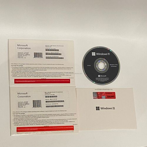 Windows 11 Pro DVD Pack Full Package Internet License 100% Activation Online Globally High Quality 6 Months Warranty in Stock