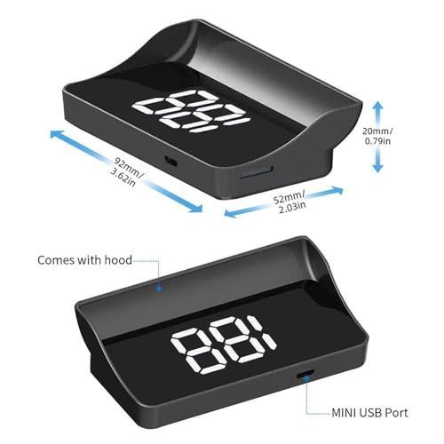 🔥Hot Seller🔥 COD！Heads Up Display for Cars for Audi RS , Windshield Speedometer Projector with Projection Reflector Digital Speedometer
