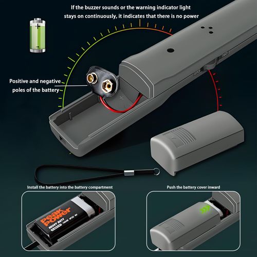 🔥HOT SALE🔥 COD！    Metal Detector,180°Rotating Probe,Built-in Sensing Wire Enclosure,Convenient to Carry,ABS Material,Suitable for Outdoor Treasure Hunting in Multiple Scenarios
