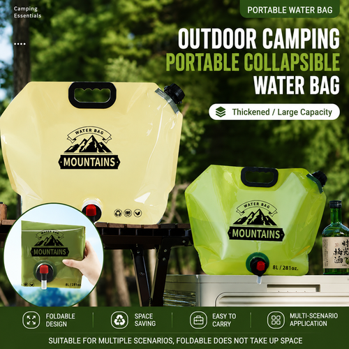 🔥BUY 1 GET 3🔥 COD！Outdoor Water Bag — Portable, Foldable, Food-Grade for Camping and Travel.Nairobi stock ships within 48H, delivered within 3days