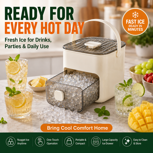 Fast Portable Countertop Ice Maker Machine for Home Office and Travel in Kenya
