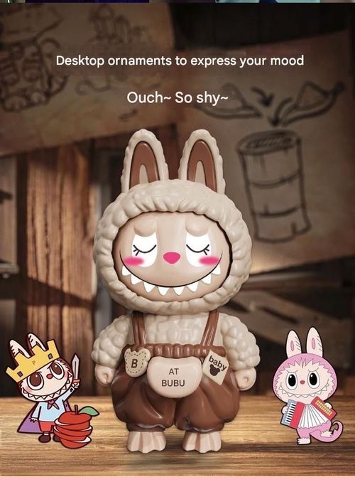 🔥2-pack: popular Labubu face-changing keychain doll pendant decompression toy
