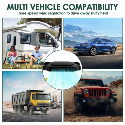 🧊🌬️Car seat cooling fan with 3 speeds fast cooling mini fan