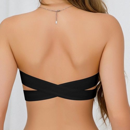 👙Hot-selling strapless bra cross side buckle underwear🔥